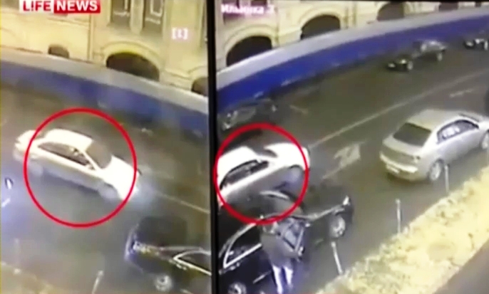 Surveillance camera footage from the scene of Nemtsov's death captures crucial evidence geotv.ge